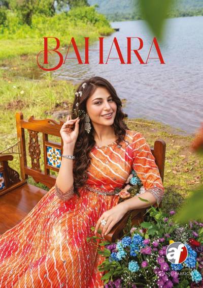 Bahara BY Anju Fabric Designer Flared Gown Style Kurti Collection